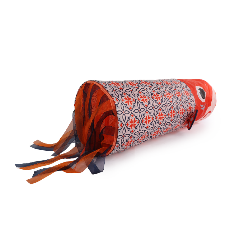 Allforpaws Vintage Tunnel Cat Toy, Orange