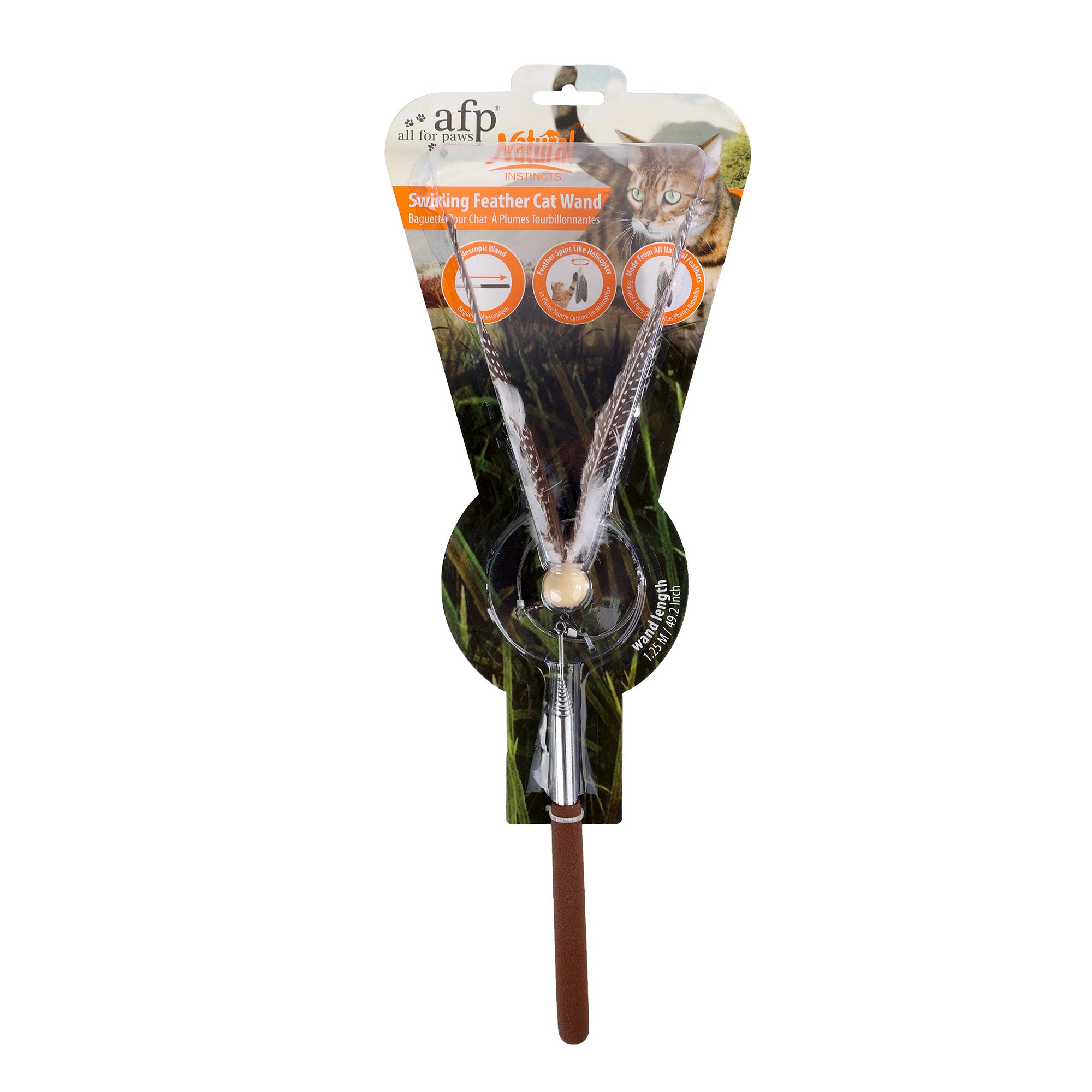 Natural Instinct - Swirling Feather Cat Wand - Teaser