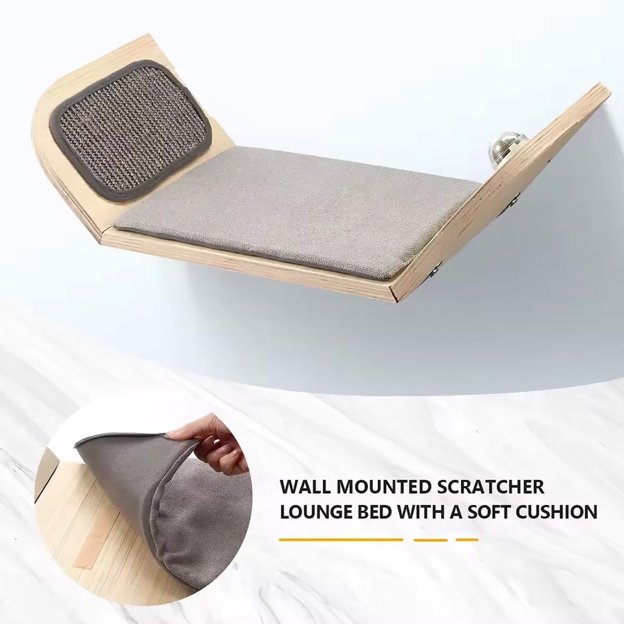 AFP Scratcher Lounge Bed With Catnip Ball (Item#2272)