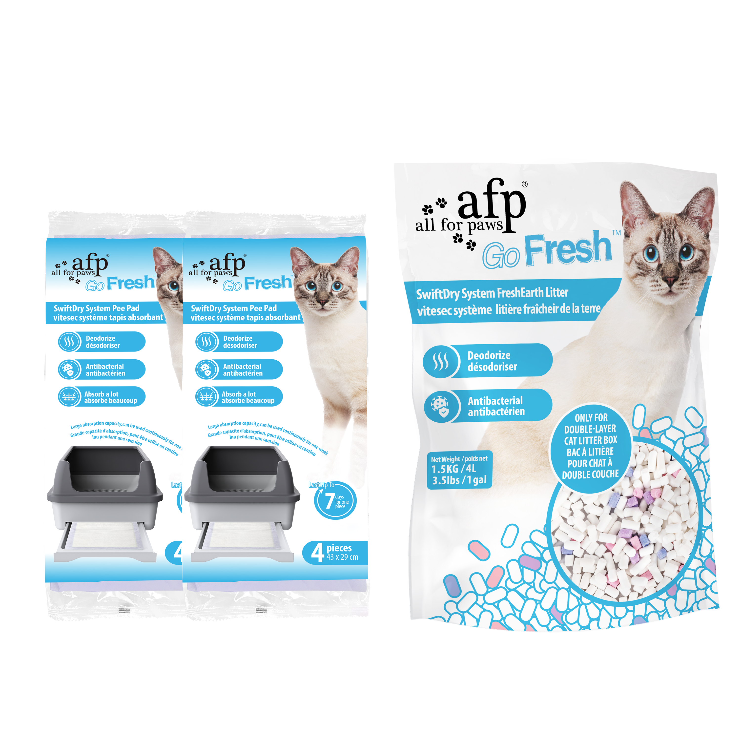 Go fresh-Swift Dry System Cat Litter Box
