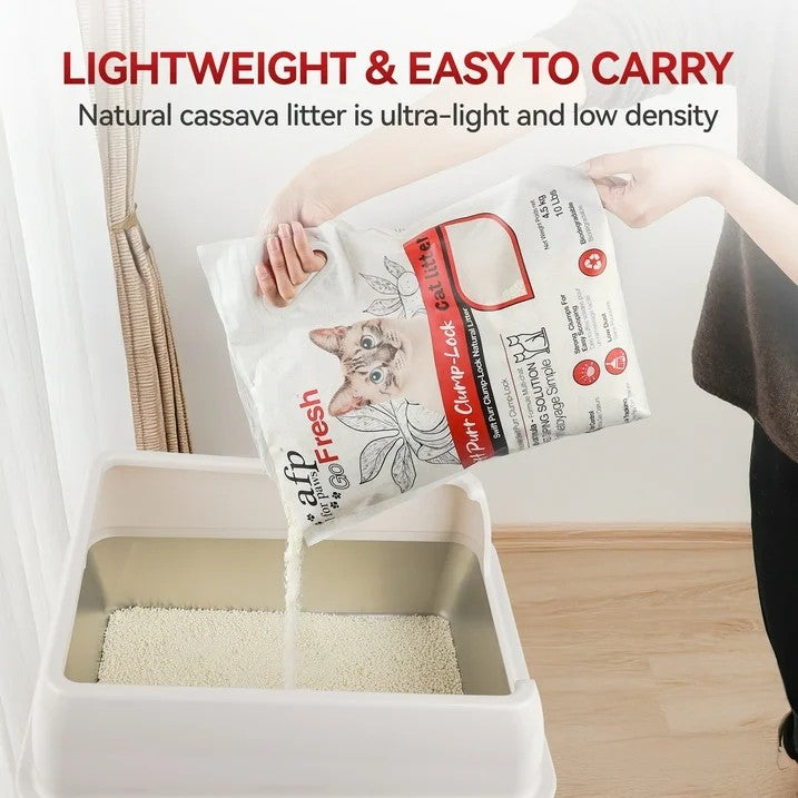 Cat Litter - Natural Cassava Grain Cat Litter, 4.5kg