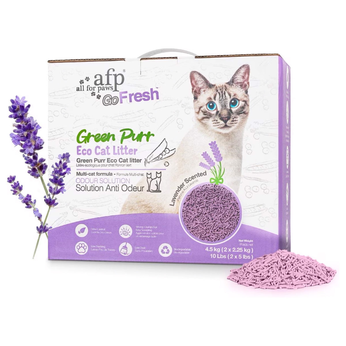 Cat Litter - Green Purr Eco Cat Litter - 4.5kg (2 X 2.25kg)