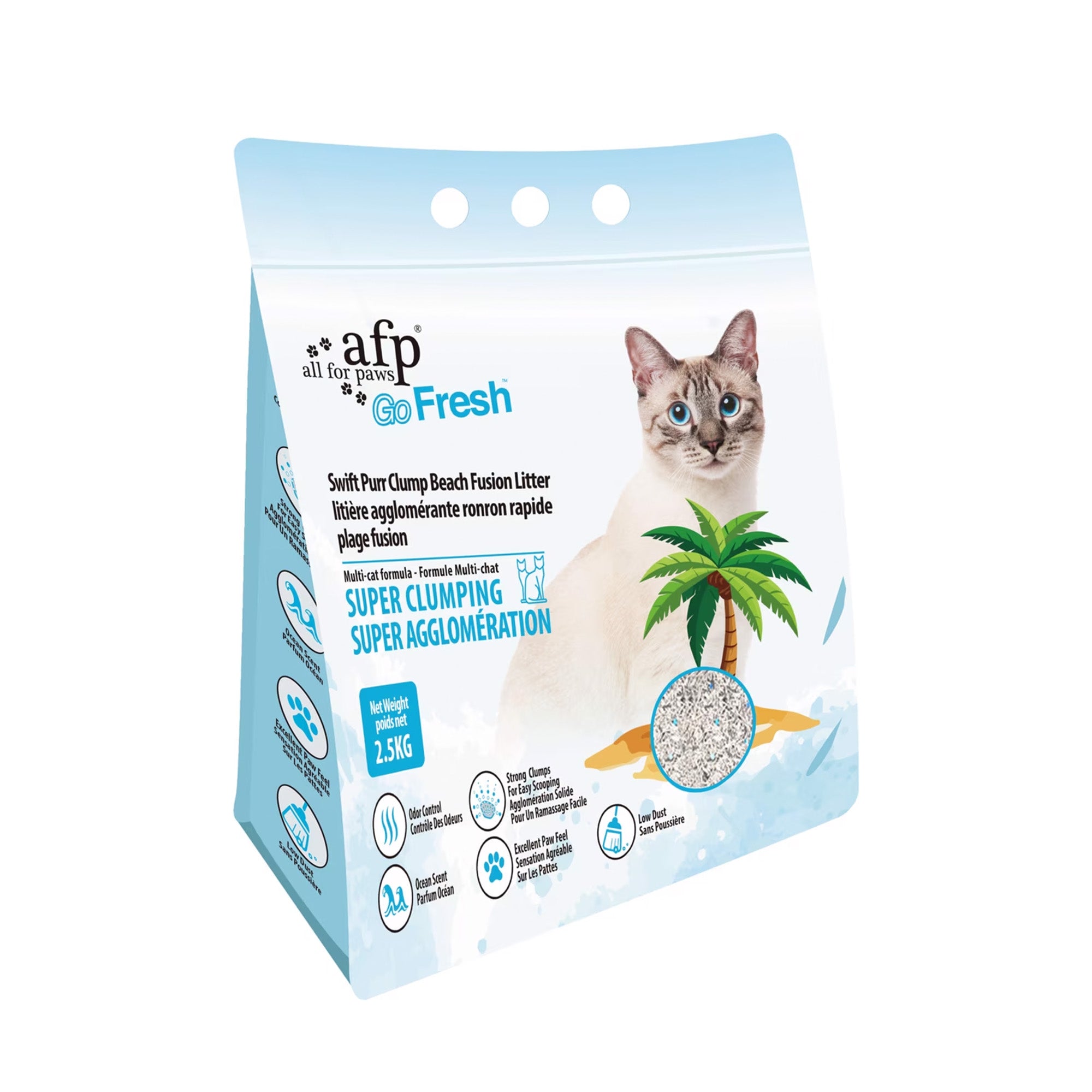 Go fresh-Swift Purr Clump Beach Fusion Litter
