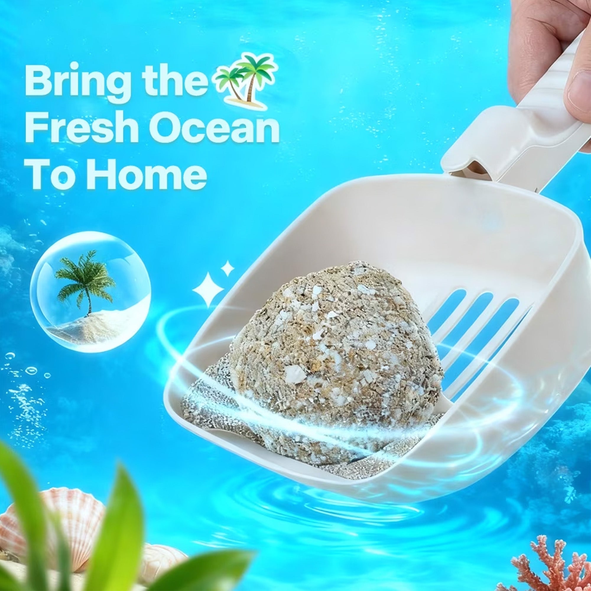 Go fresh-Swift Purr Clump Beach Fusion Litter