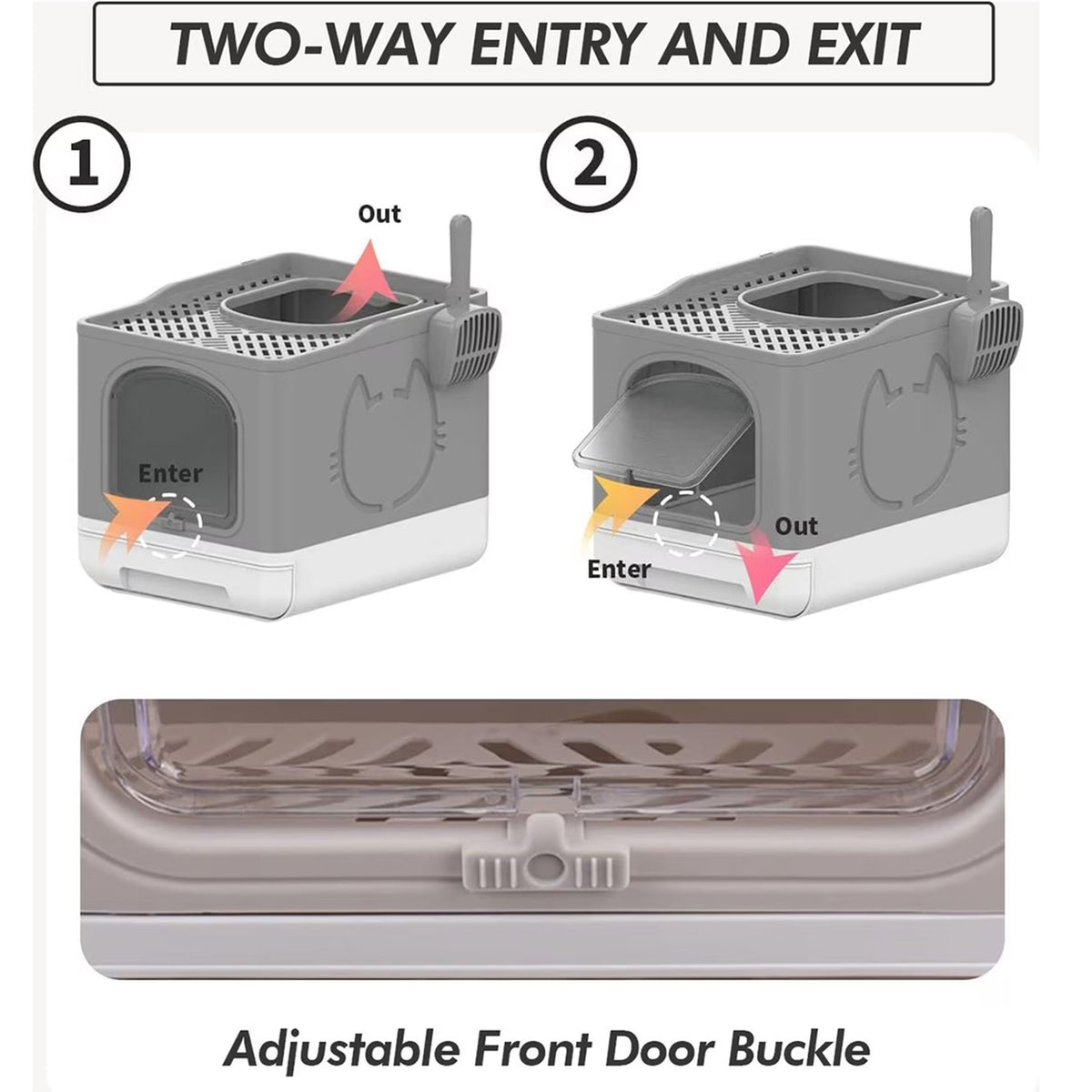 Go Fresh-  Portable Foldable Cat Litter Box