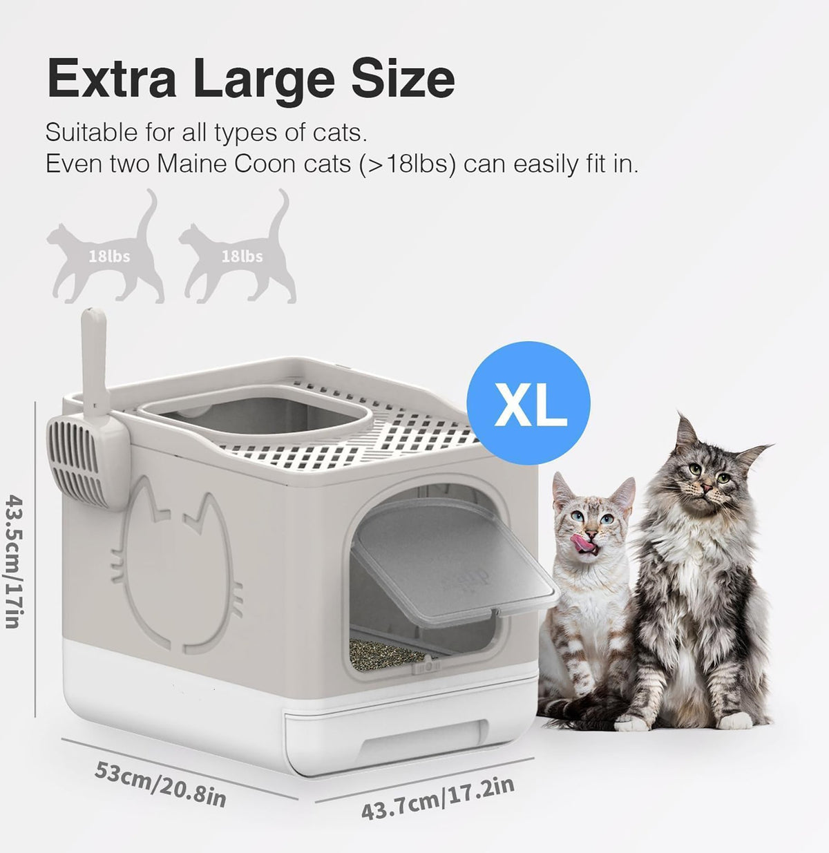 Go Fresh-  Portable Foldable Cat Litter Box