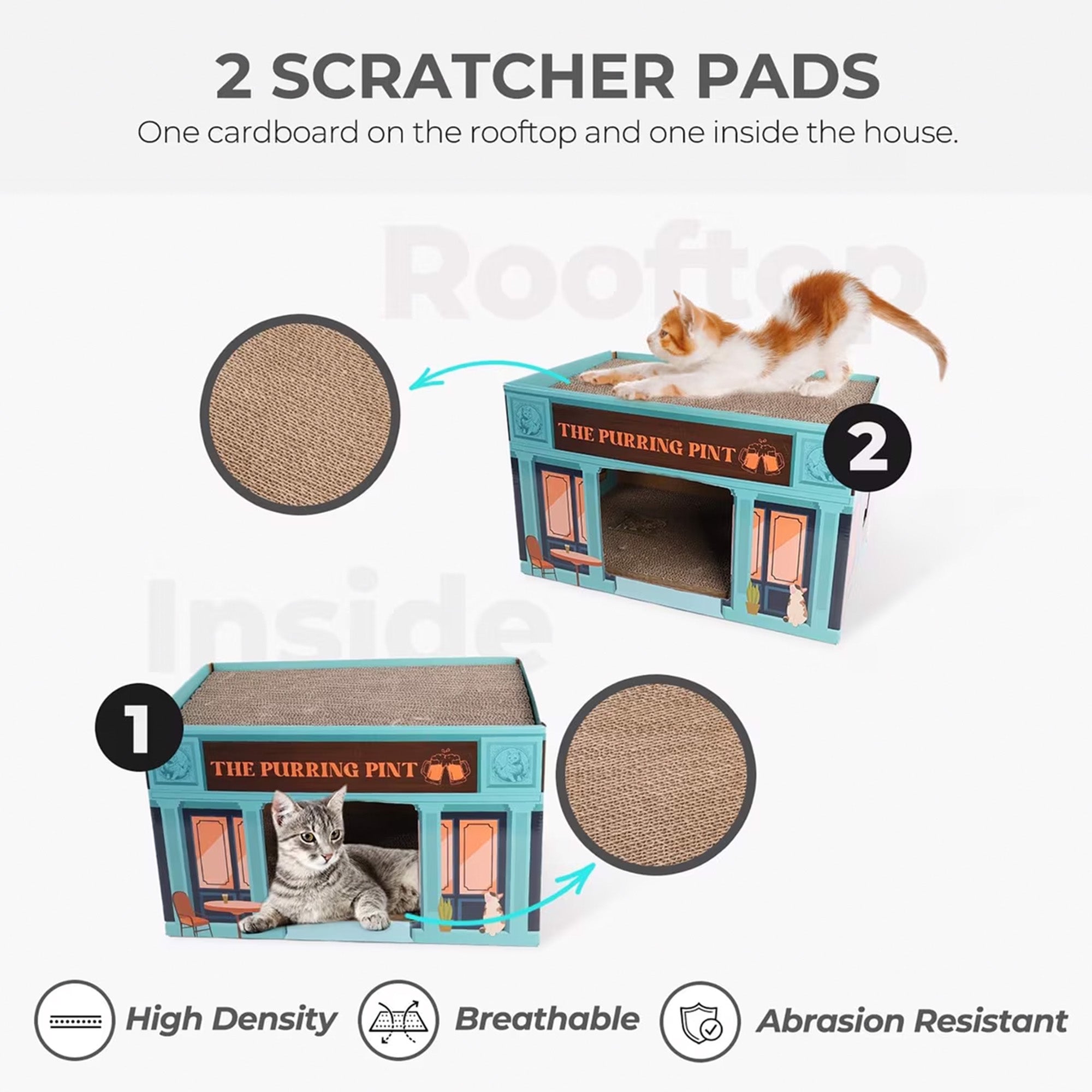 Vintage - 2-tier Vintage Design Cat Scratcher