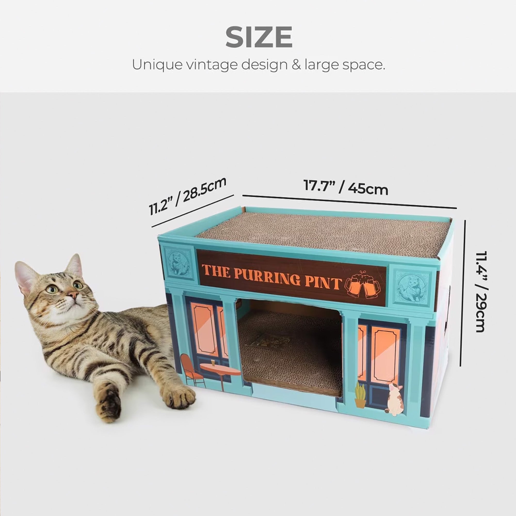Vintage - 2-tier Vintage Design Cat Scratcher