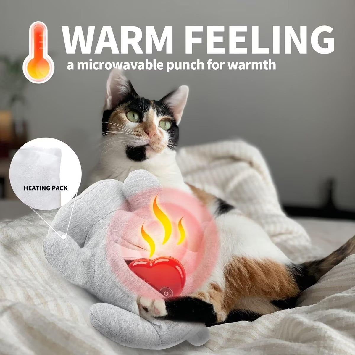 Kitty - Heartbeat 'N' Warm Plush Cat Toy