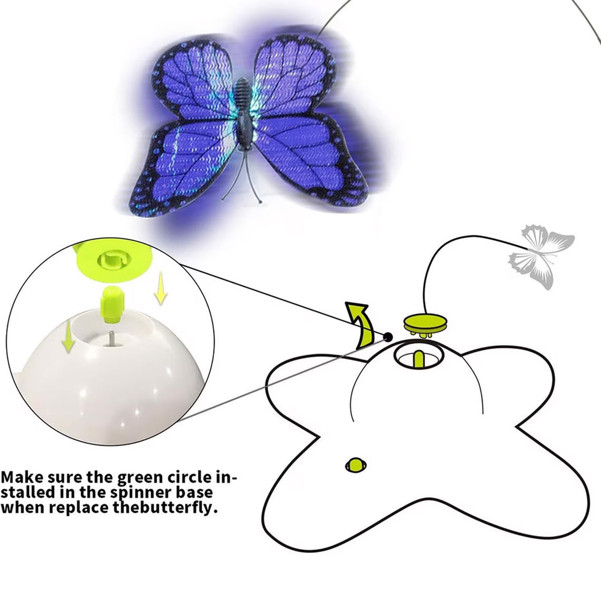 Automatic Butterfly Toy For Cat