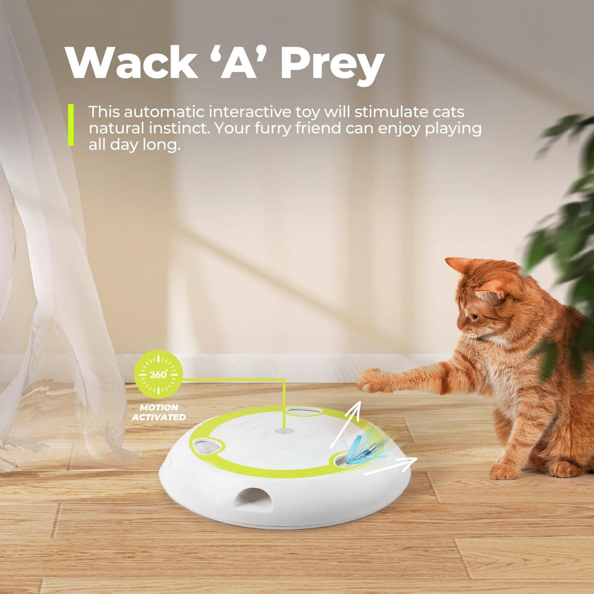 Interactive Cat Toy - Whack 'A' Prey
