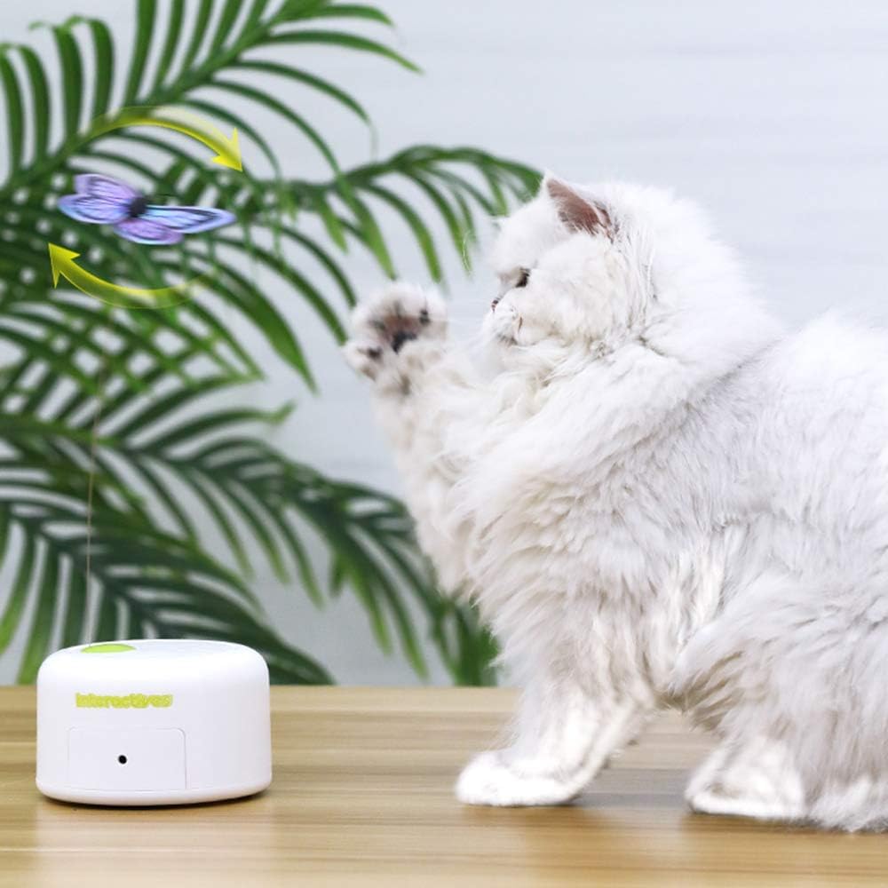 AFP Motion Activated 360° Rotating Butterfly Interactive Cat Toy