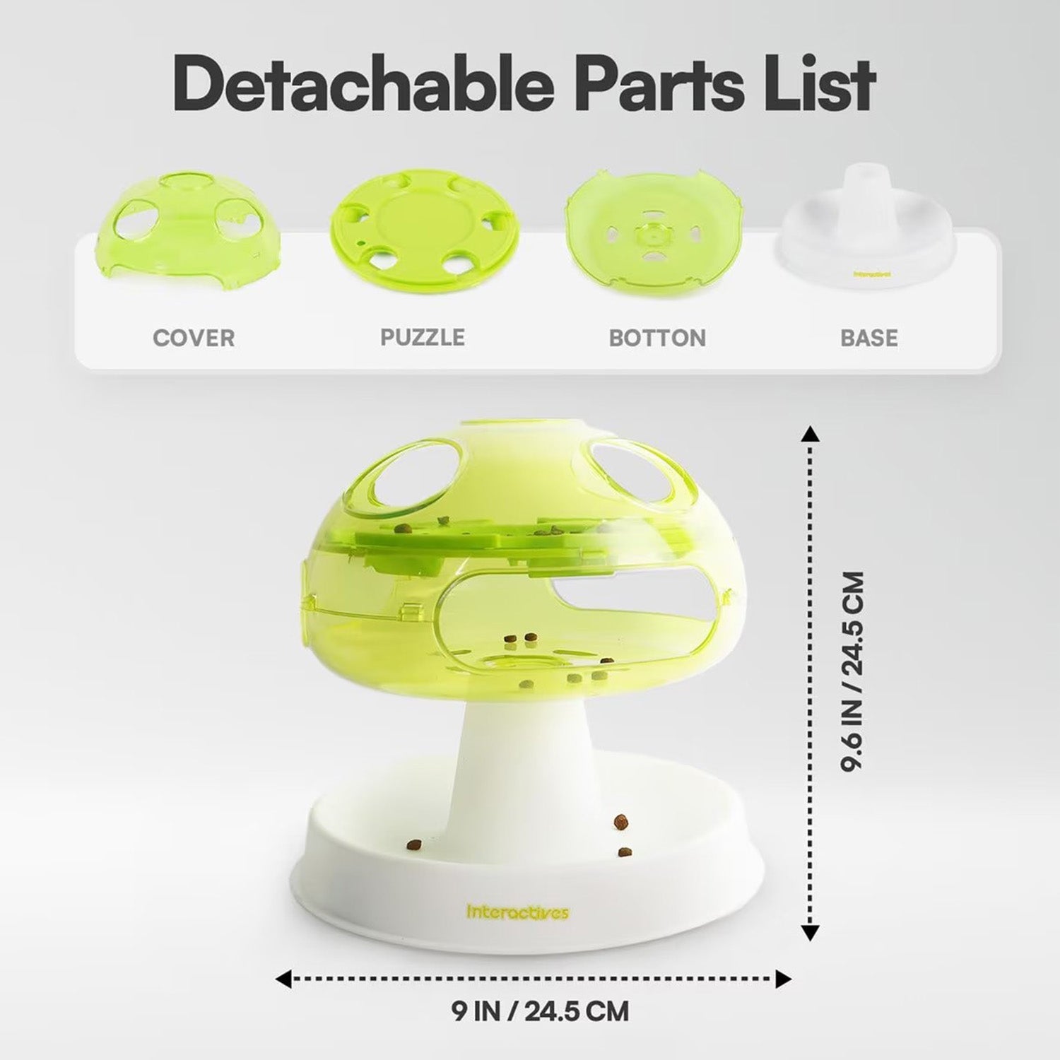 Interactives -Mushroom cat puzzle toy for Enrichment