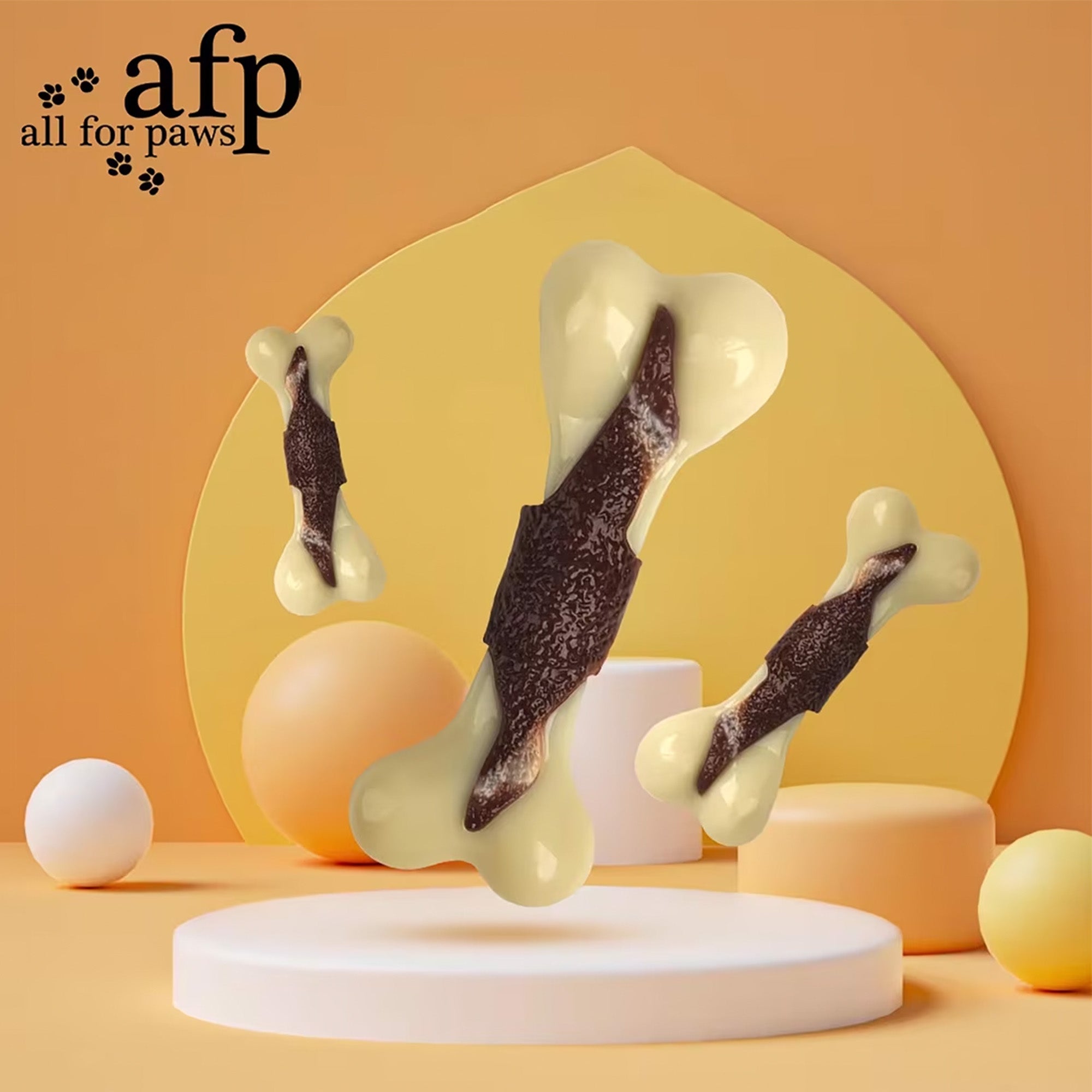 BONE APPETIT - Dog Toys - Super Nylon Bone - Beef Flavor Infused