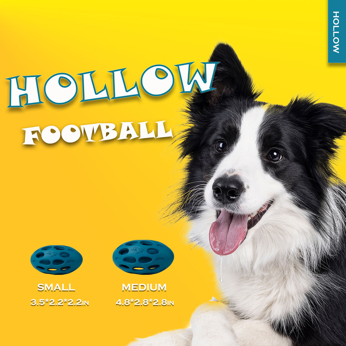 META BALL - Dog Toys - Wiggle Holey Rubber Roller
