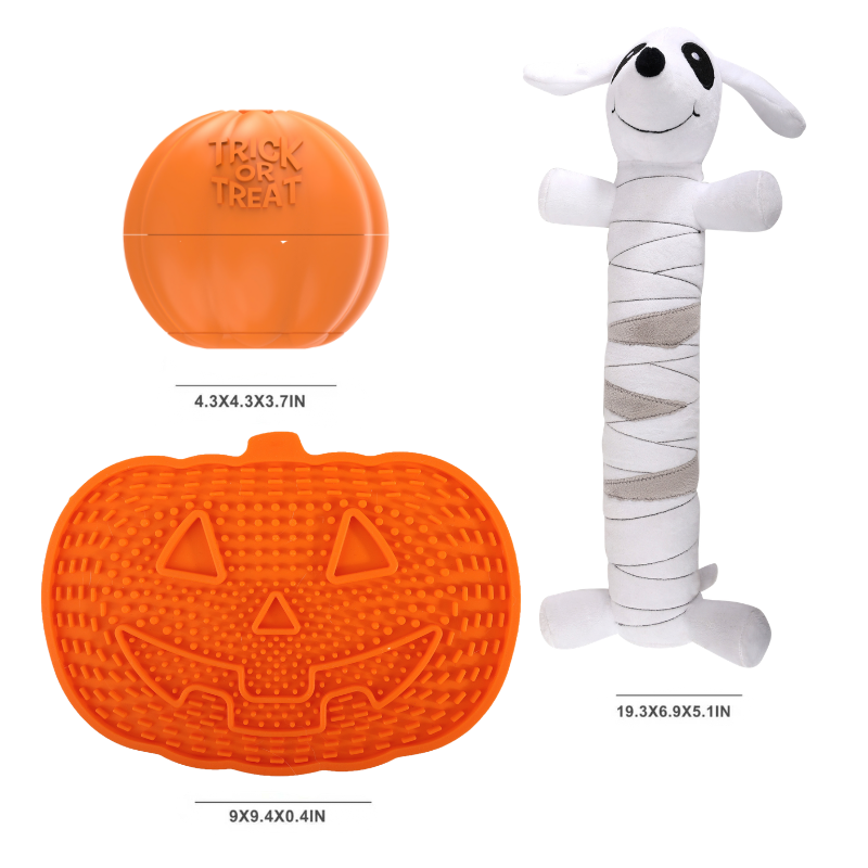 All For Paws Halloween 3-in-1 Dog Enrichment Toy Bundle