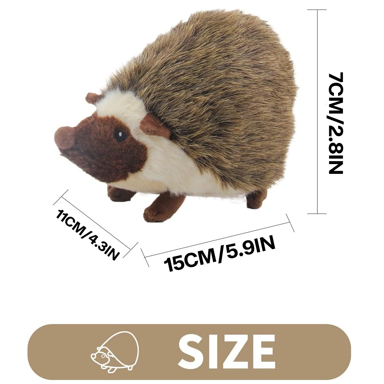 Classic - Dog Toys - Squeaky Dog Hedgehog Toys for Dogs