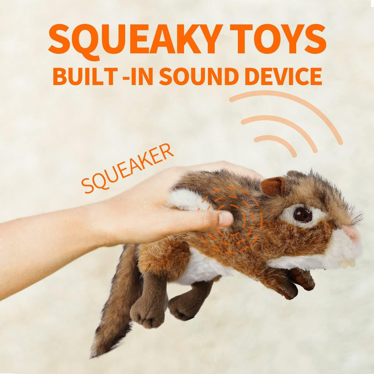 Classic - Dog Toys - Squeaky Dog Chipmunk Toys for Dogs