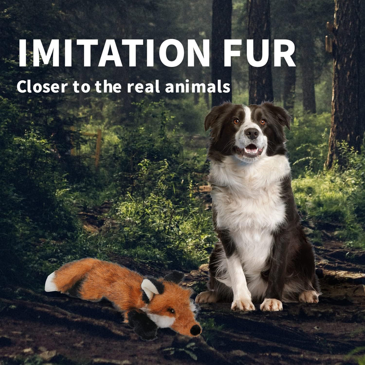 Classic - Dog Toys - Squeaky Dog Fox Toys for Dogs