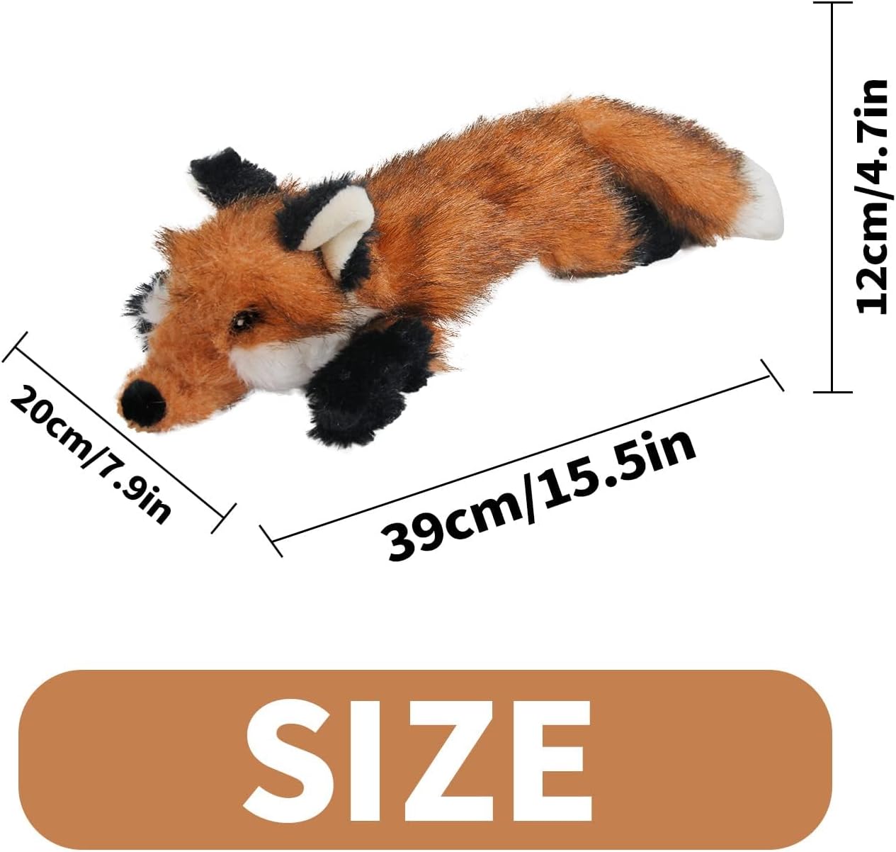 Classic - Dog Toys - Squeaky Dog Fox Toys for Dogs