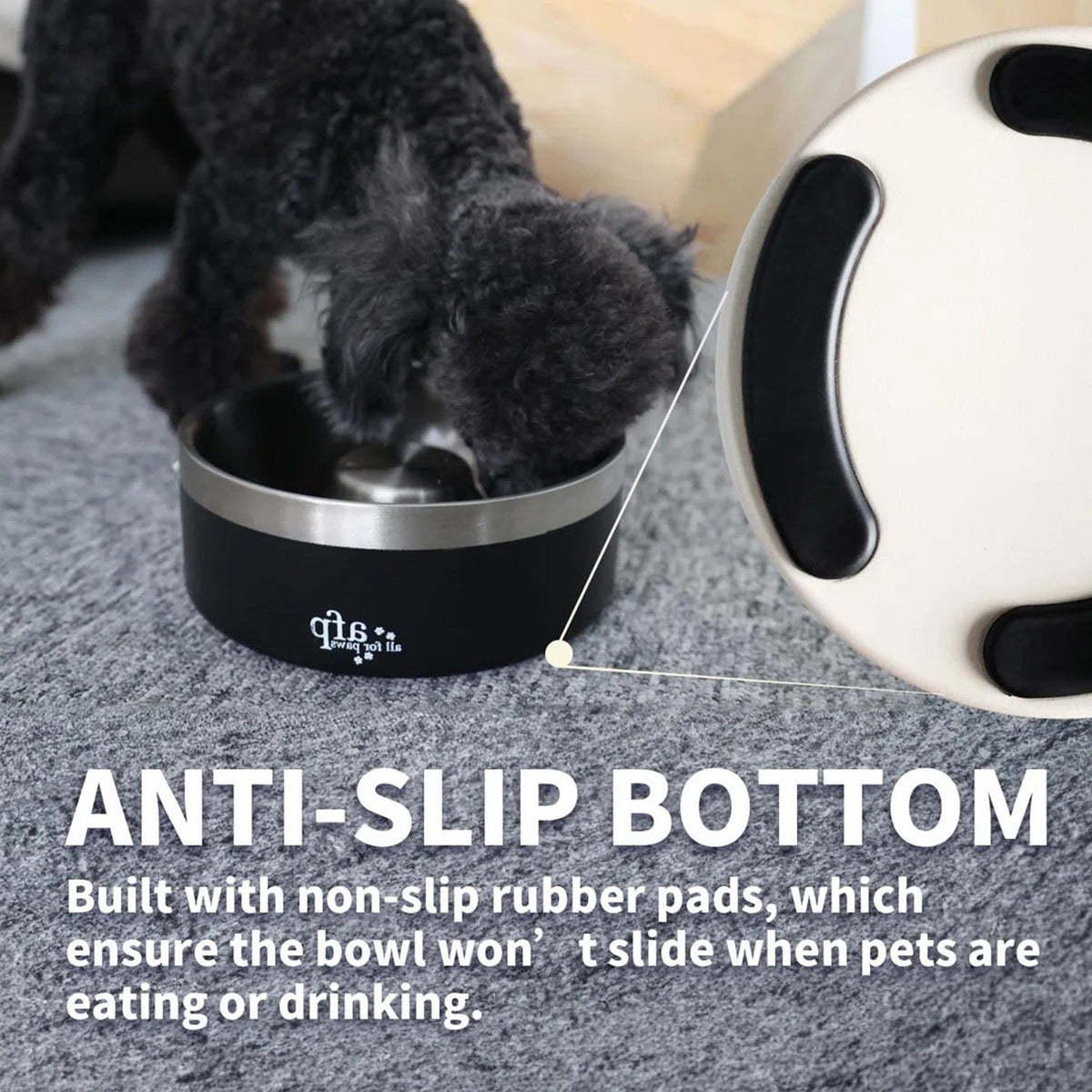 Lifestyle 4 Pets - Slow Feeding Stainless Bowl M