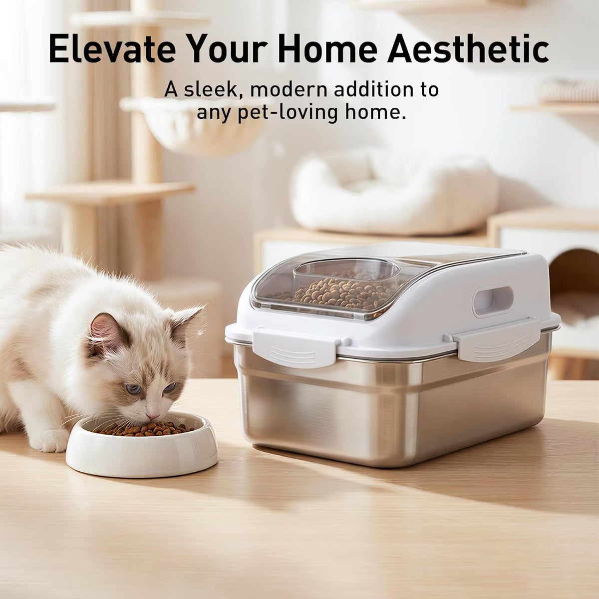 Lifestyle 4 pets-Stainless Steel Pet Food Container 10L