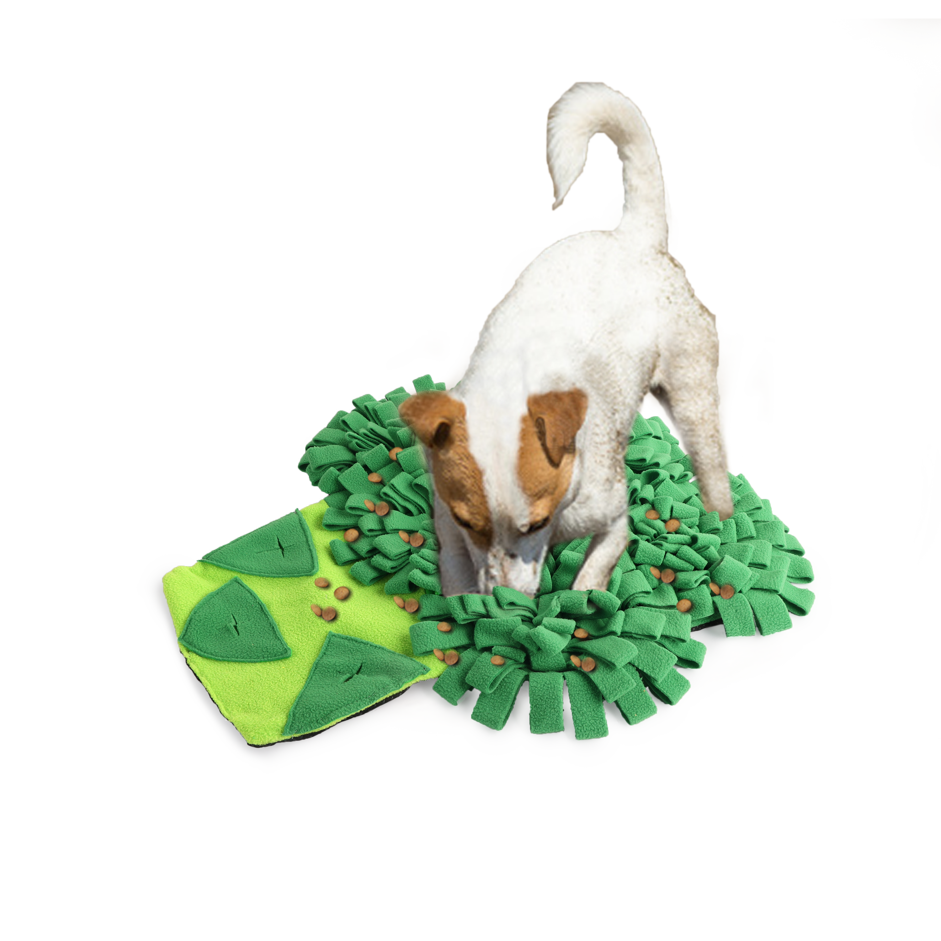 AFP Dig It Broccoli Snuffle Mat Hide & Seek Dog Toy Green | Interactive Nose Work Enrichment Mat for Slow Feeding and Stress Relief