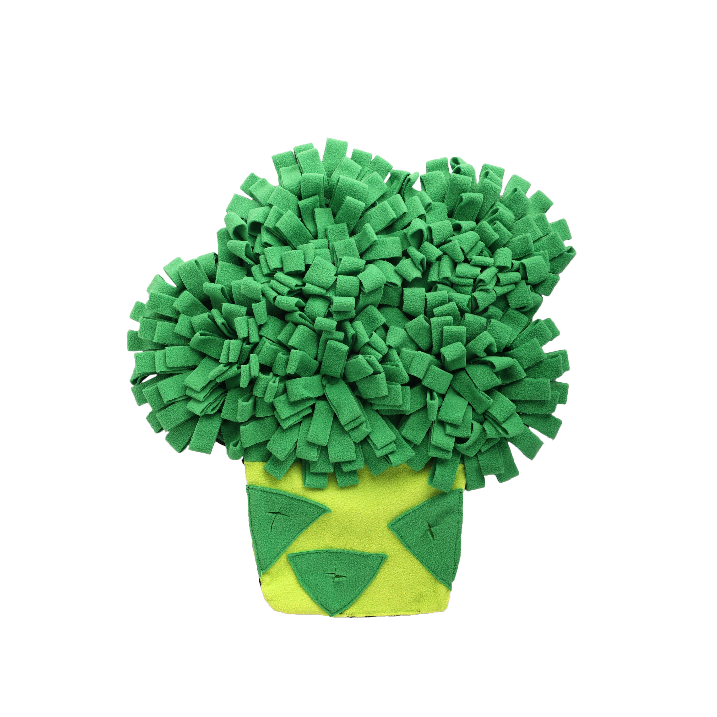 AFP Dig It Broccoli Snuffle Mat Hide & Seek Dog Toy Green | Interactive Nose Work Enrichment Mat for Slow Feeding and Stress Relief