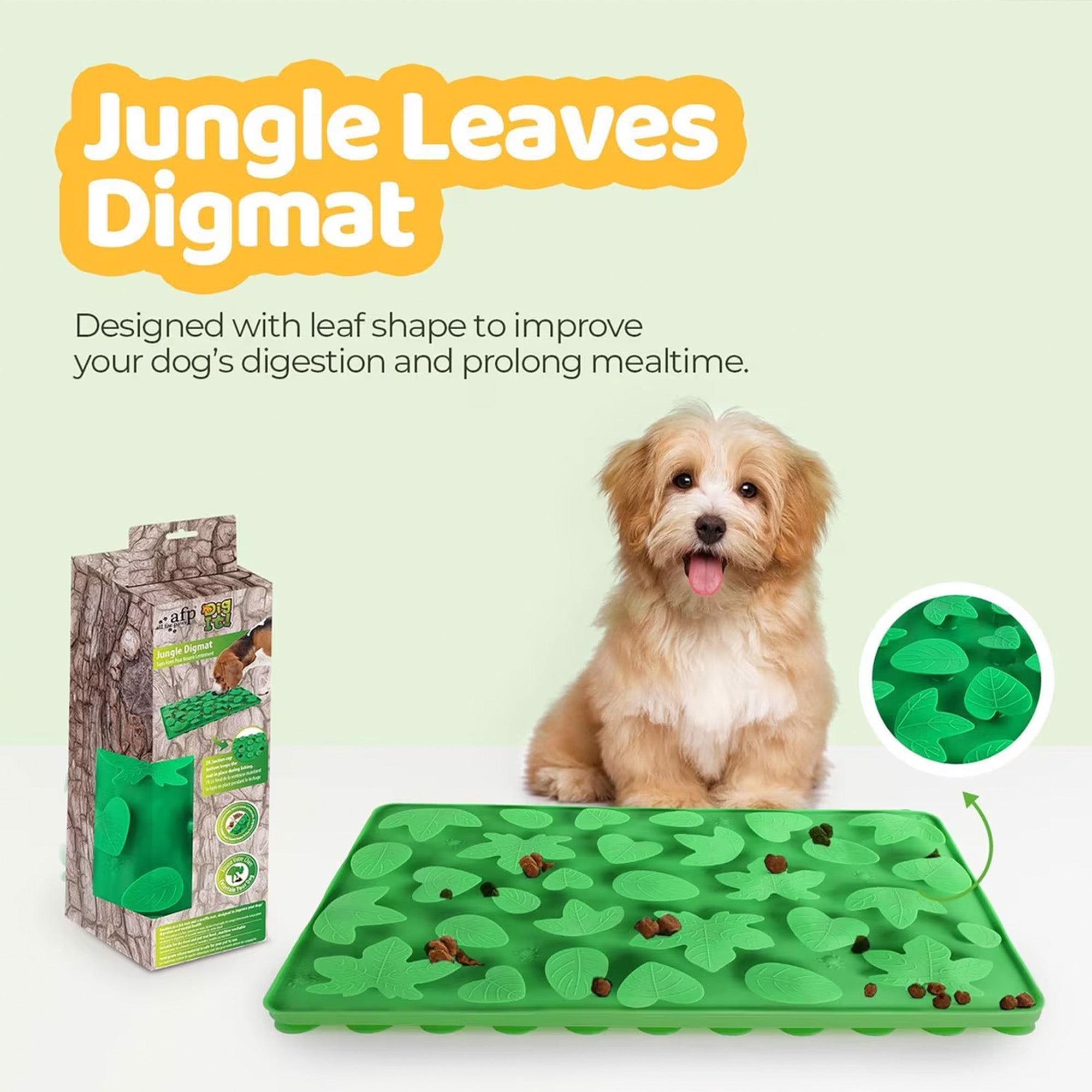 Dig It - 2-in-1 Silicone Snuffle Lick Mat, Slow Feeder Mat for Dogs and Cats