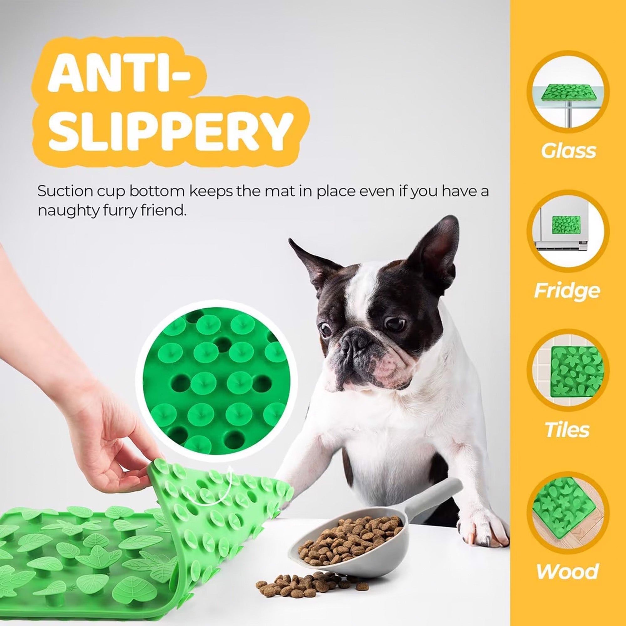 Dig It - 2-in-1 Silicone Snuffle Lick Mat, Slow Feeder Mat for Dogs and Cats