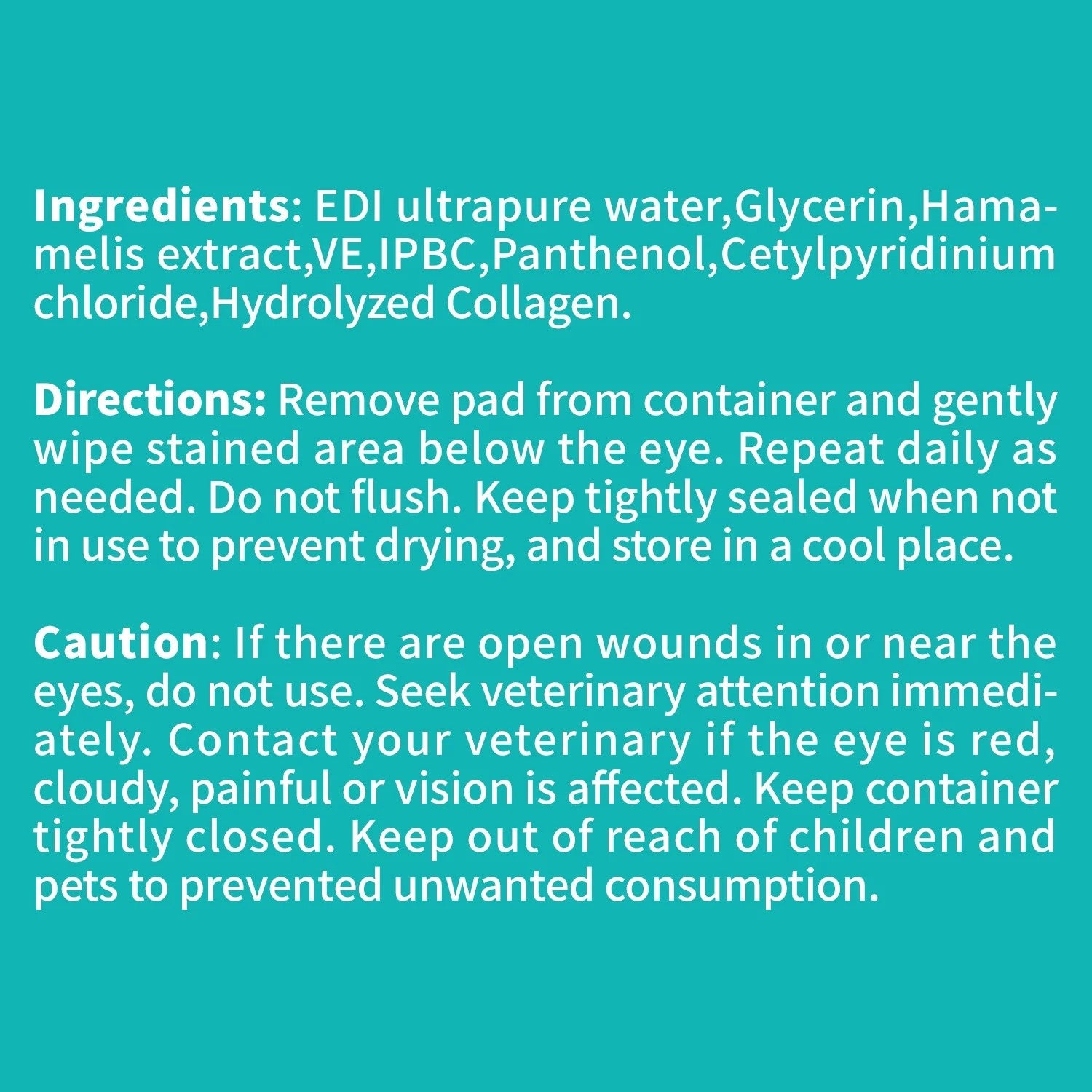 Pet Salon - Unscented Eyes/Ear Cleaning Wipes Dogs & Cats 120 cts