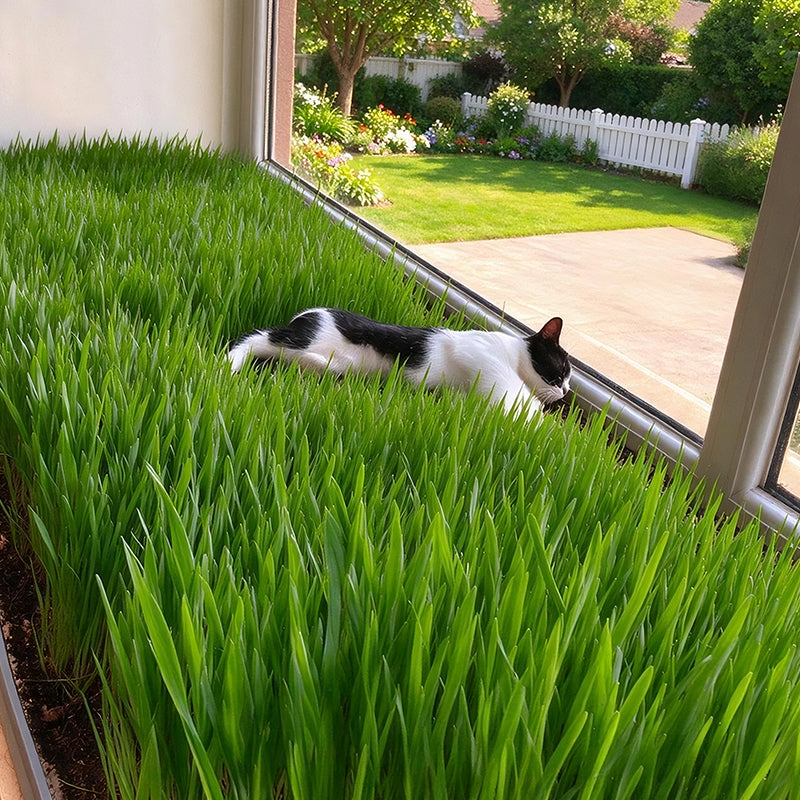 Green Rush Meow Grass On-The-Go Cat Grass Kit, 50g/Can