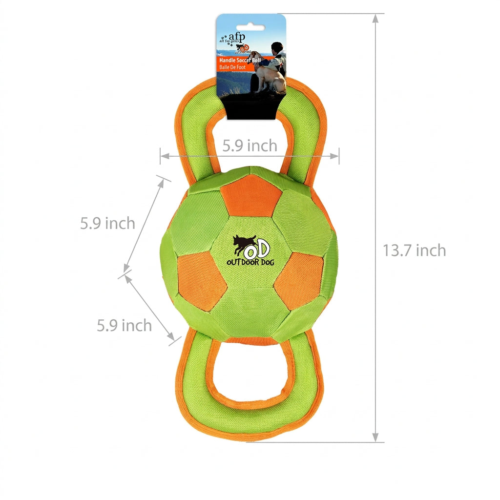 Outdoor - Dog Toys - Ballistic handle ball 15cm