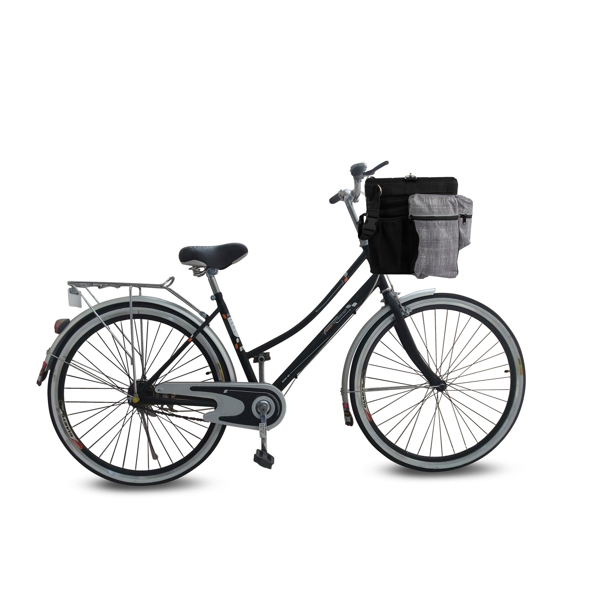 AFP Pet Bicycle Basket Carrier | Quick Release Handlebar Mount Bike Bag with Safety Leash & Breathable Vents, Holds Up to 8kg /18lbs for Small Pets