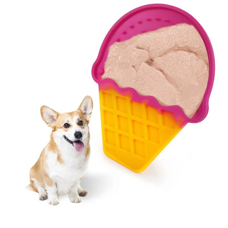Chill Out - Dog Slow Feeders - Ice Cream Dog Lick Mat Summer Slow Feeder for Dogs
