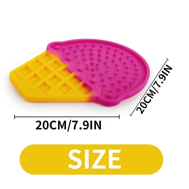 Chill Out - Dog Slow Feeders - Ice Cream Dog Lick Mat Summer Slow Feeder for Dogs
