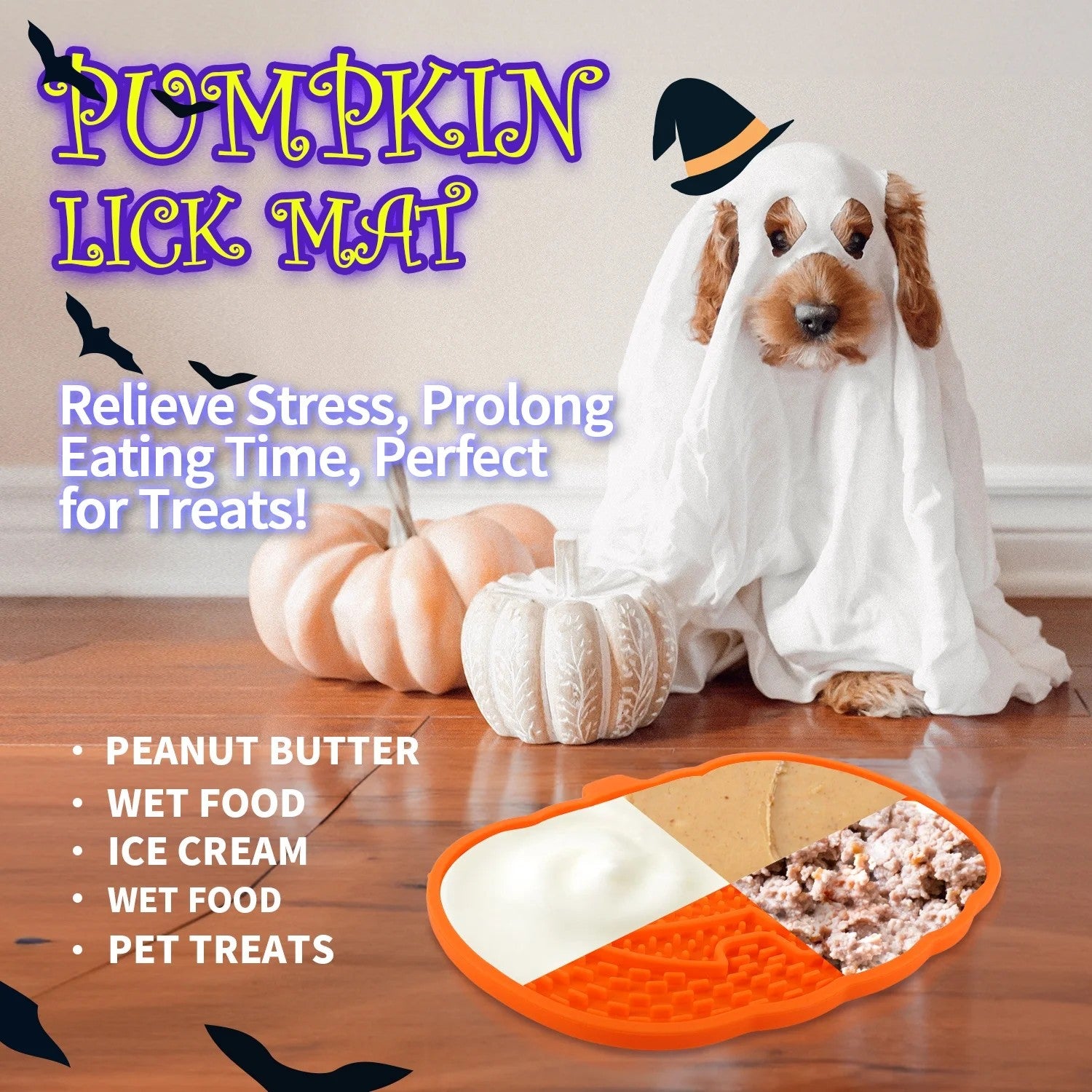 Happy Halloween - Dog Toy - Lick Or Trick Mat For Dog