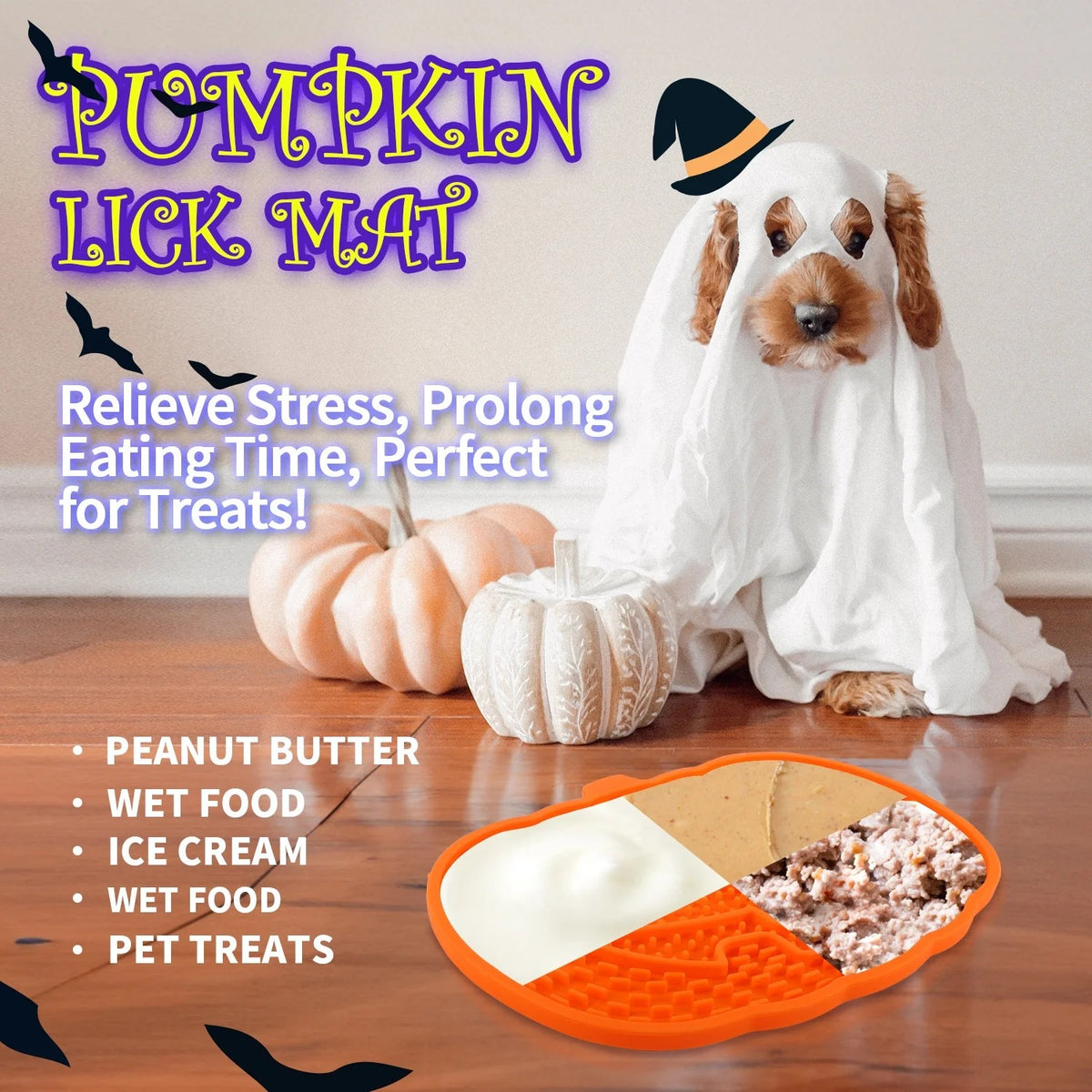 Happy Halloween - Dog Toy - Lick Or Trick Mat For Dog