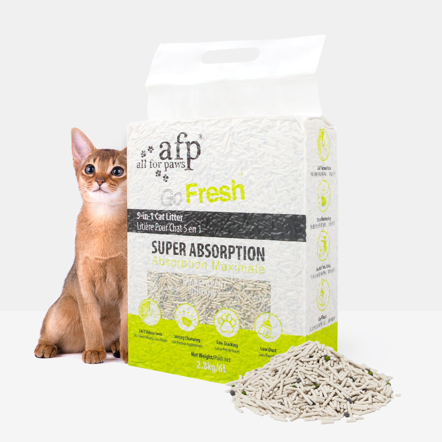 AFP(All For Paws) Natural 5-in-1 Flushable Cat Litter