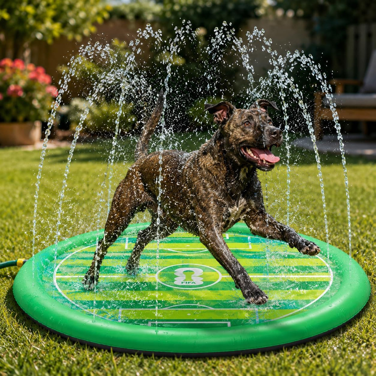 Official FIFA World Cup 2026 Edition Dog Sprinkler Splash Mat, 51