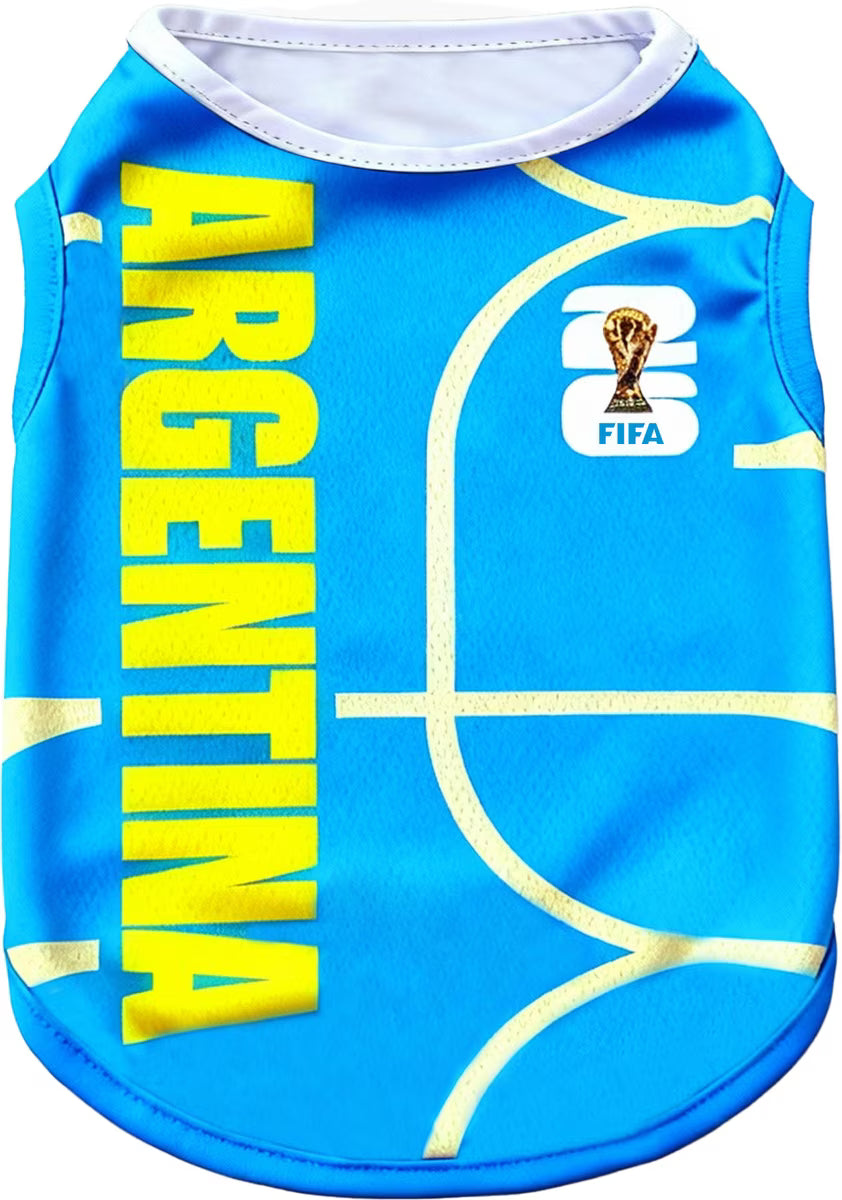 Official FIFA World Cup 2026 Edition - Dog Apparel,Blue,ARGENTINA