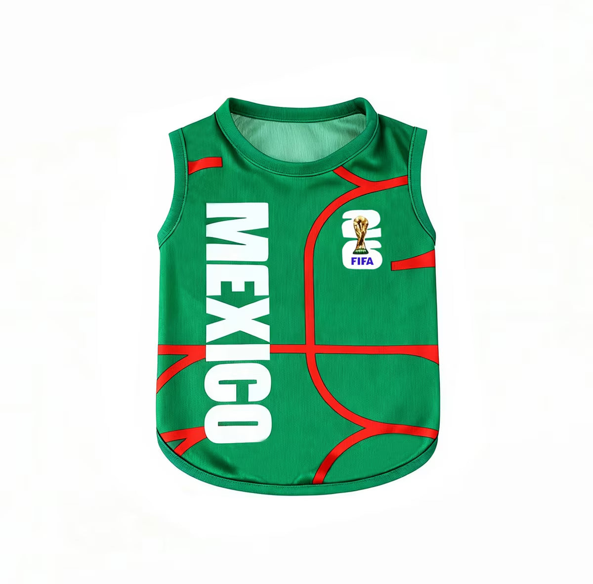 Official FIFA World Cup 2026 Edition - Dog Apparel,Green,MEXICO