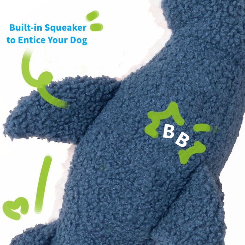 Titan Gnaw Squeaky Plush Dog Toy, Durable Chew Toy for Solo & Interactive Play