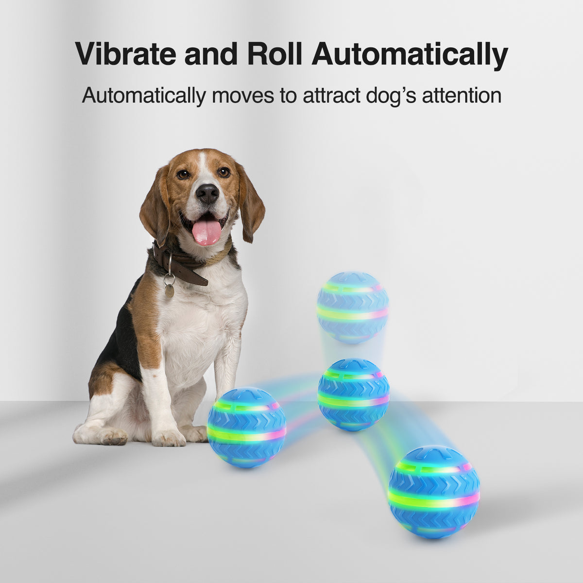 Motion-Activated LED Dog Ball