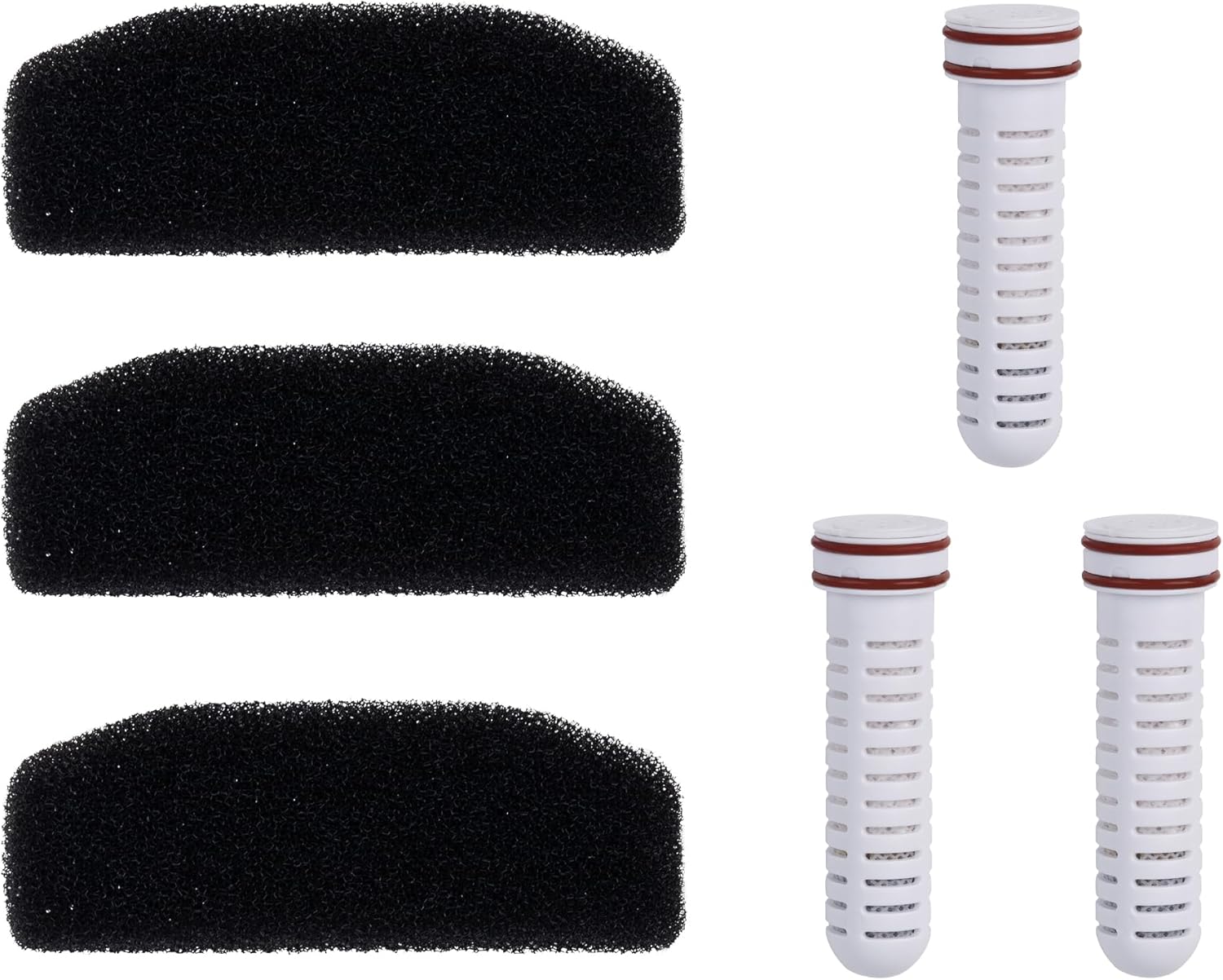 Sharper Image Pet Water Fountain Filters, Replacement Sponges, 3PCS SI053-FT3