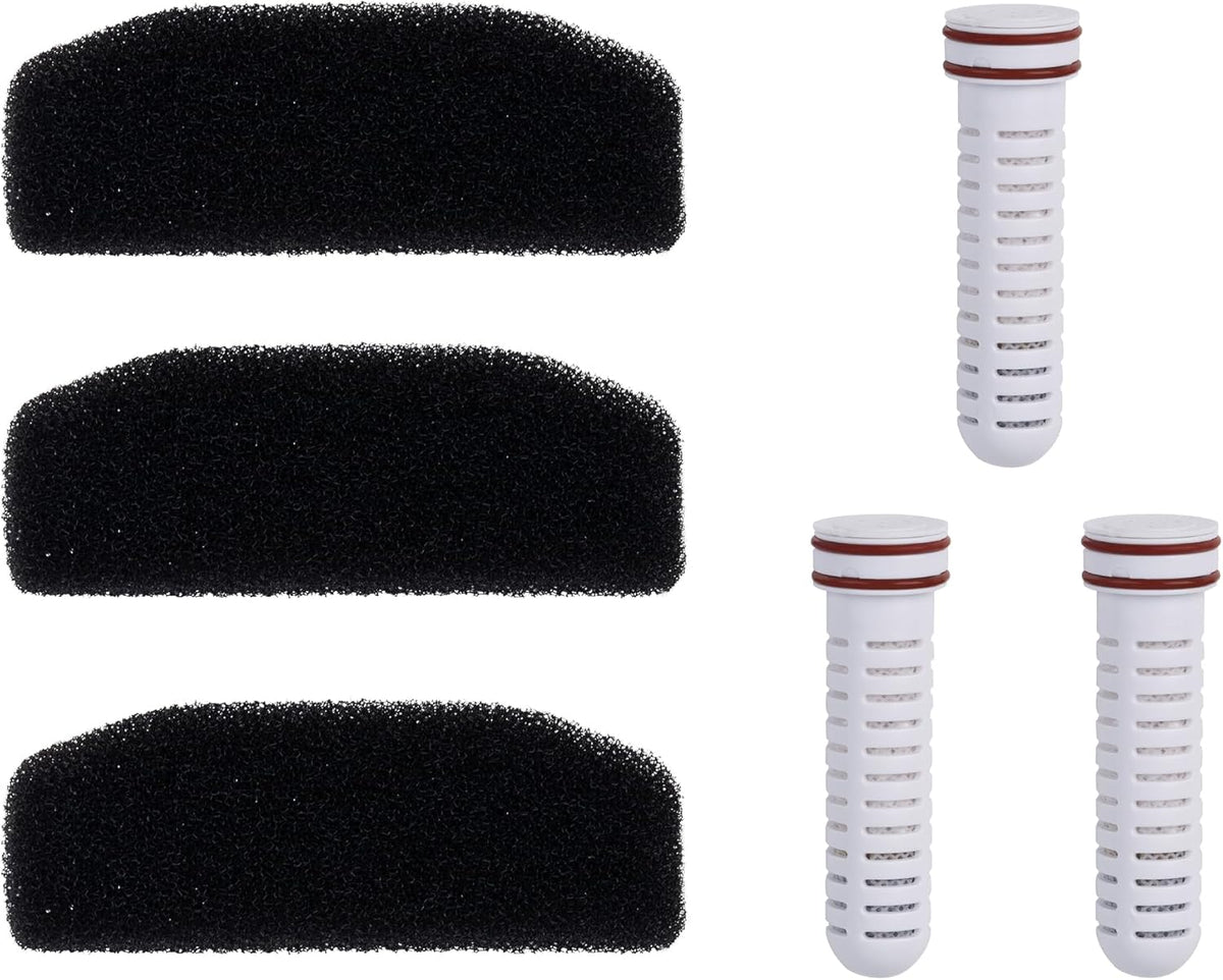 Sharper Image Pet Water Fountain Filters, Replacement Sponges, 3PCS SI053-FT3