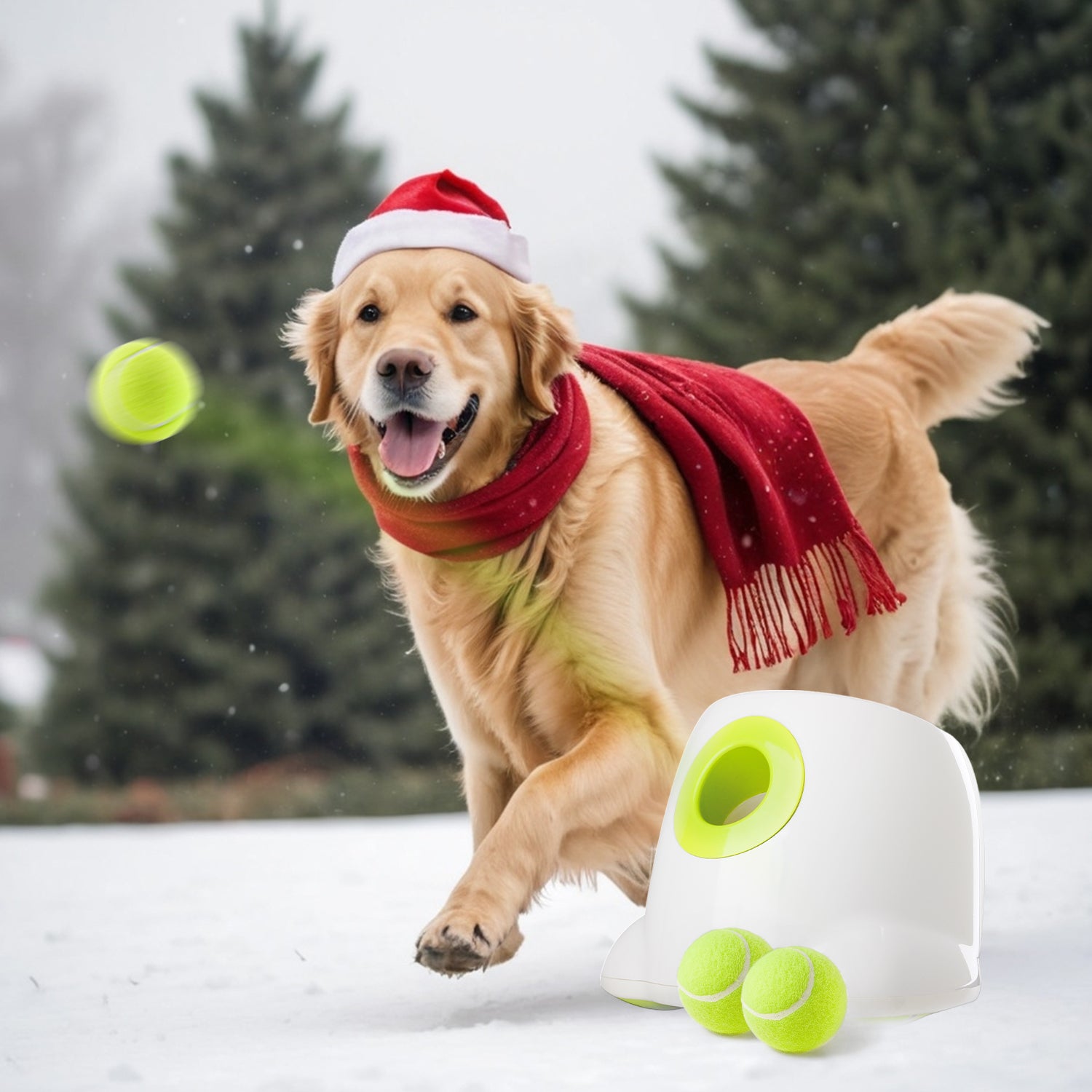 AFP-Allforpaws Maxi Hyper Fetch Automatic Ball Launcher For Large Dogs