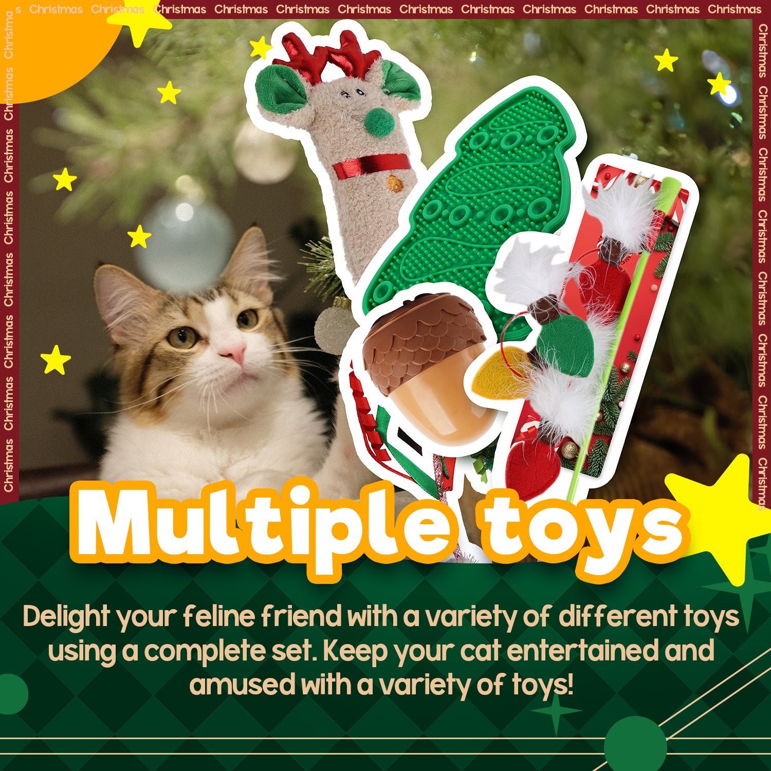 AFP-Allforpaws Christmas Cat Toy Gift Set 