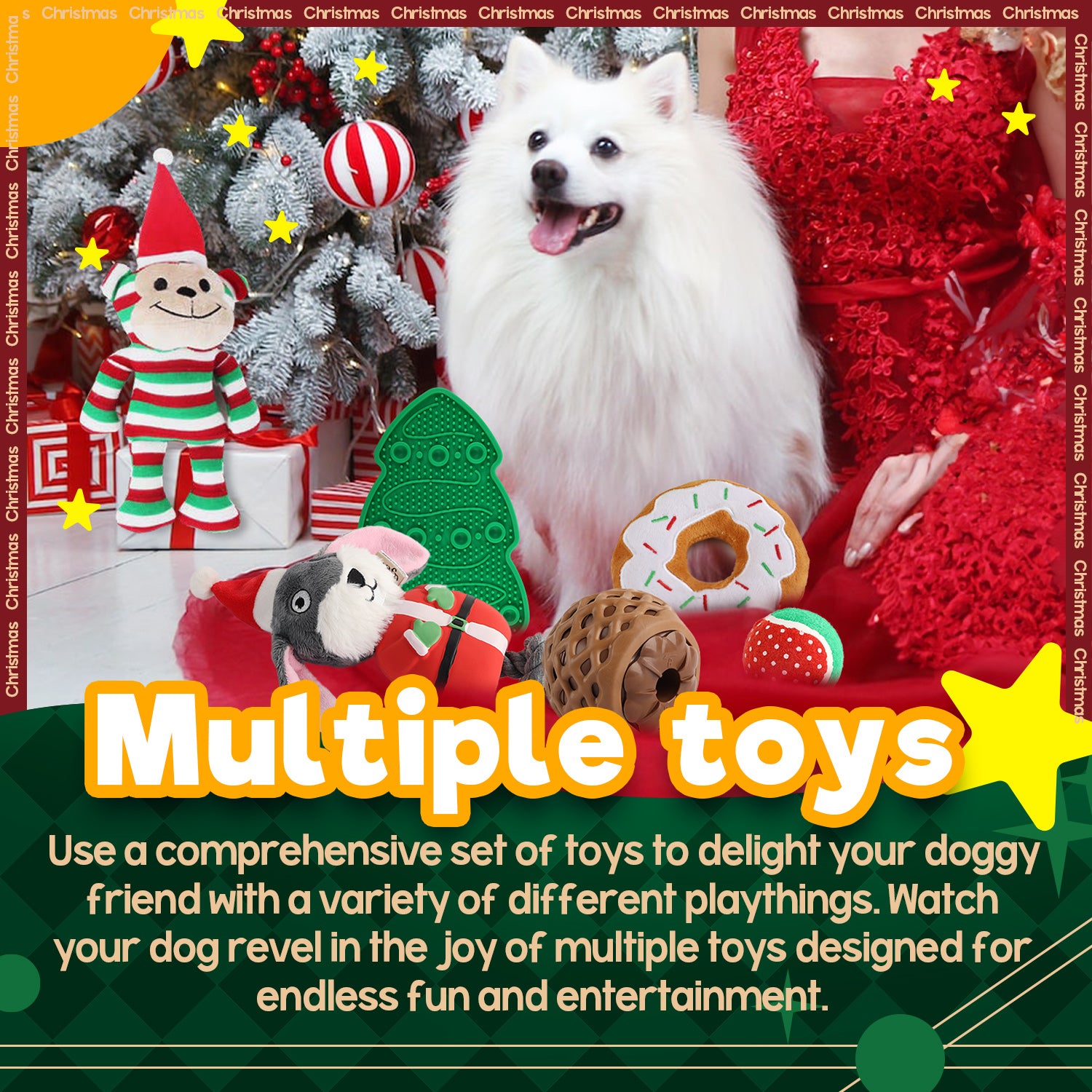 AFP-Allforpaws Christmas Dog Toys Gift Set