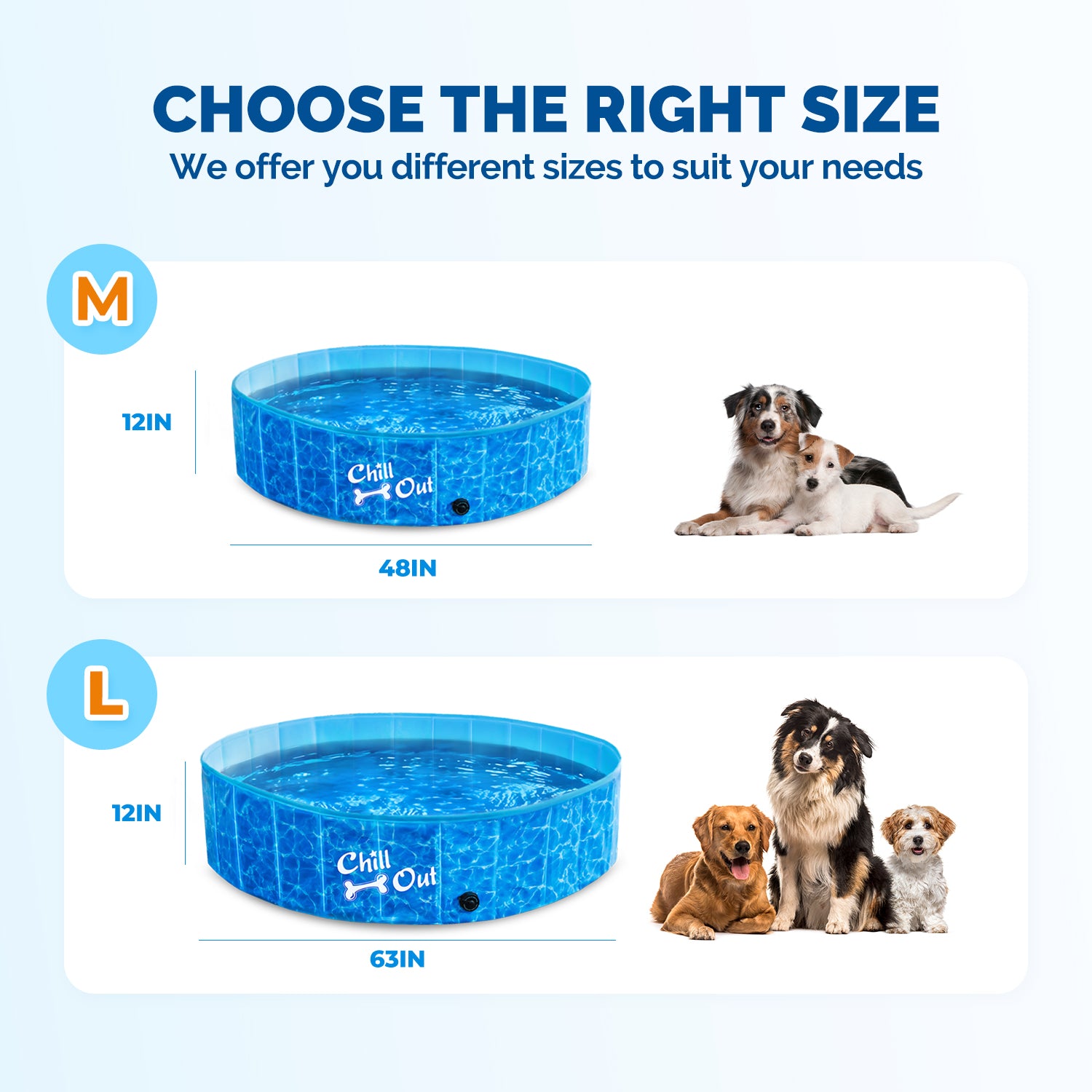 AFP-Allforpaws Foldable Dog Swimming Pool   